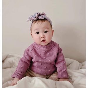 Jamie Kay Grape Dotty Knit sweater